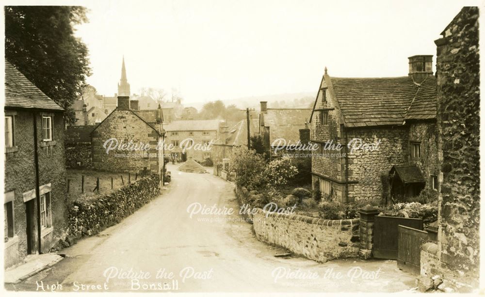 High Street, Bonsall, c 1930