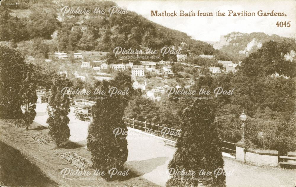 Matlock Bath from Pavilion Gardens