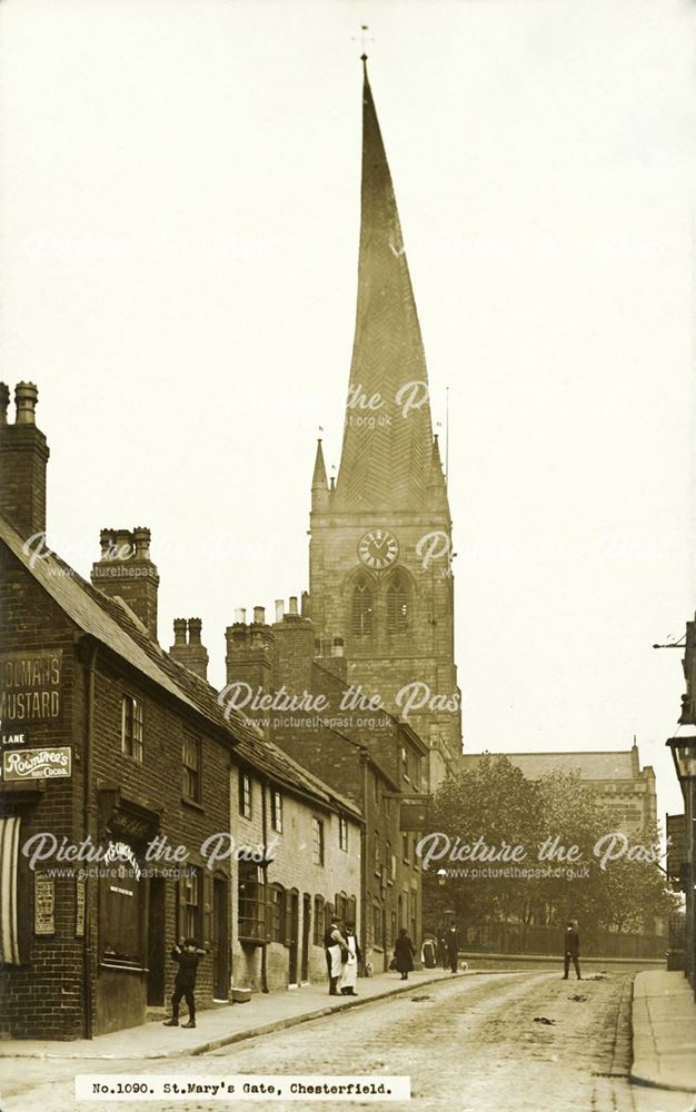 St Mary's Gate and Parish Church (crooked spire)