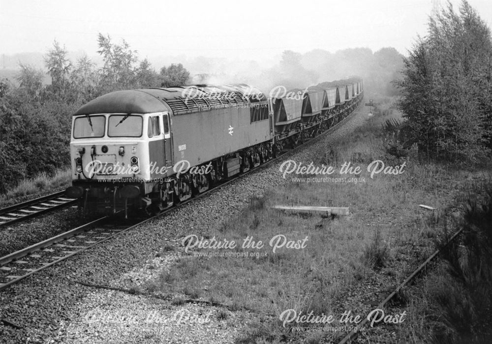 Class 56 locomotive on the Sheet Stores line