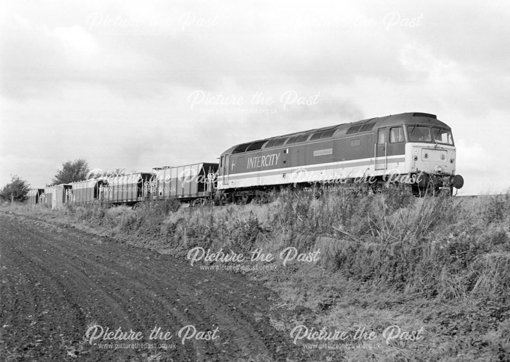 Class 47 locomotive on the Sheet Stores line