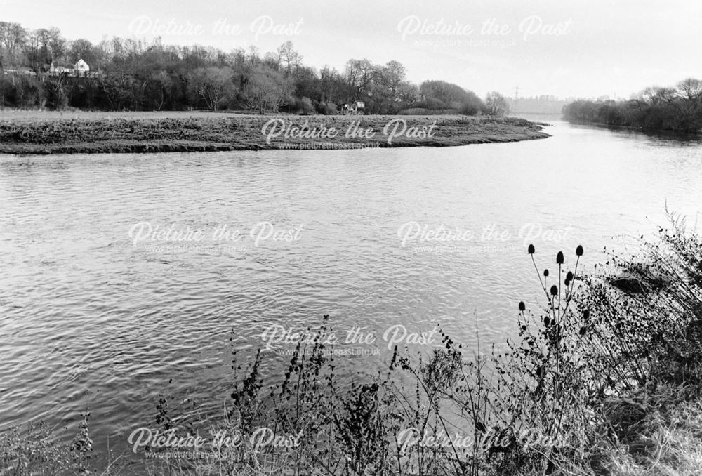 River Trent, the old (1840's) Weston Cliff ferry crossing point