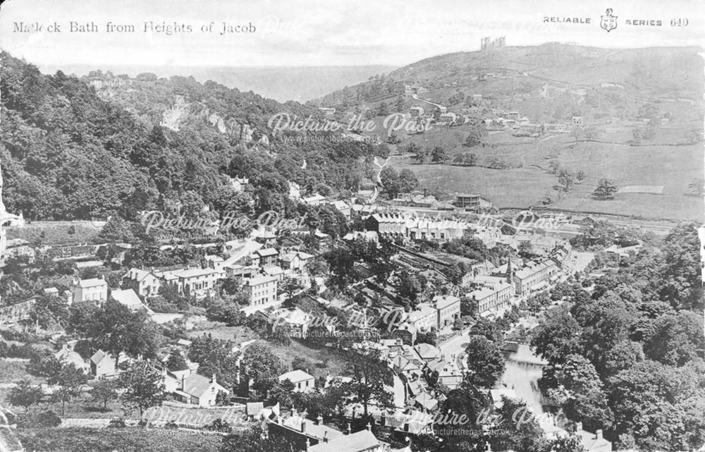 General view of Matlock Bath from the Heights of Jacob