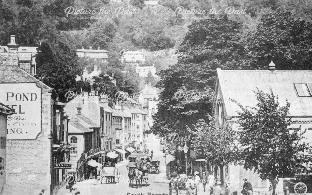 View of South Parade, Matlock Bath, showing Boden's Refreshment rooms