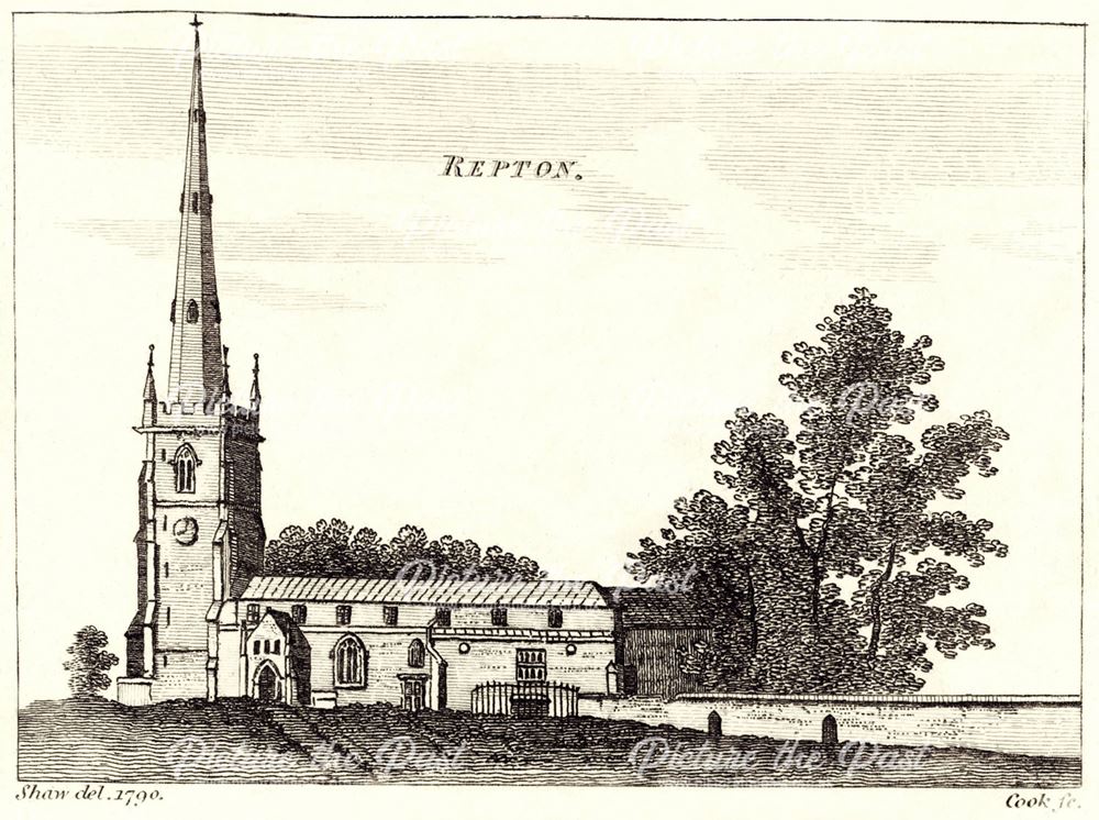 St Wystan's Parish Church, Repton, 1790