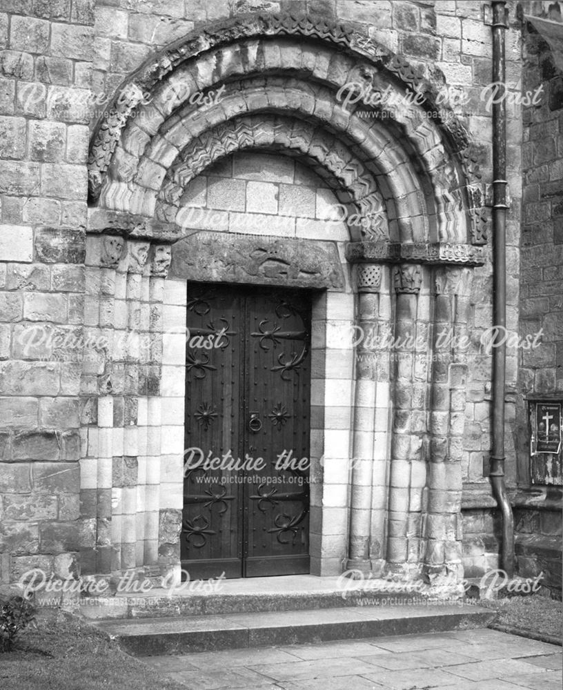 Hognaston Church (?), Norman Door