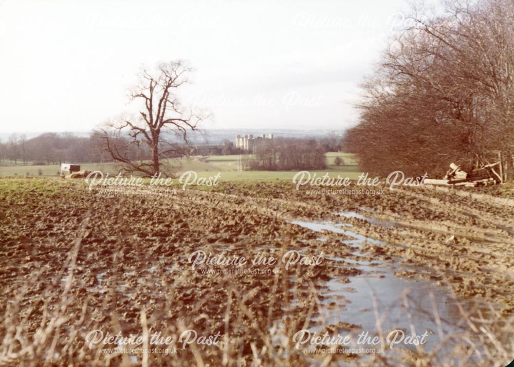 Barlborough Hall as seen from Nitticar Hill