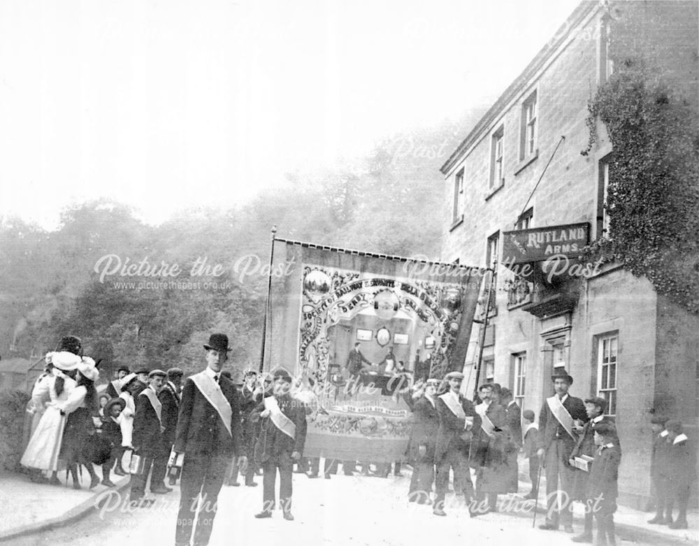 Society of Railway Servants on parade