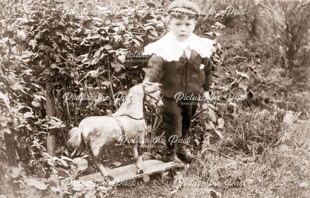 Child with toy horse