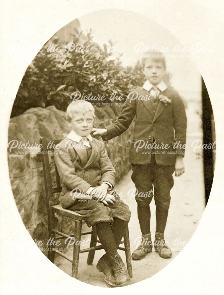 Portrait of two unknown boys