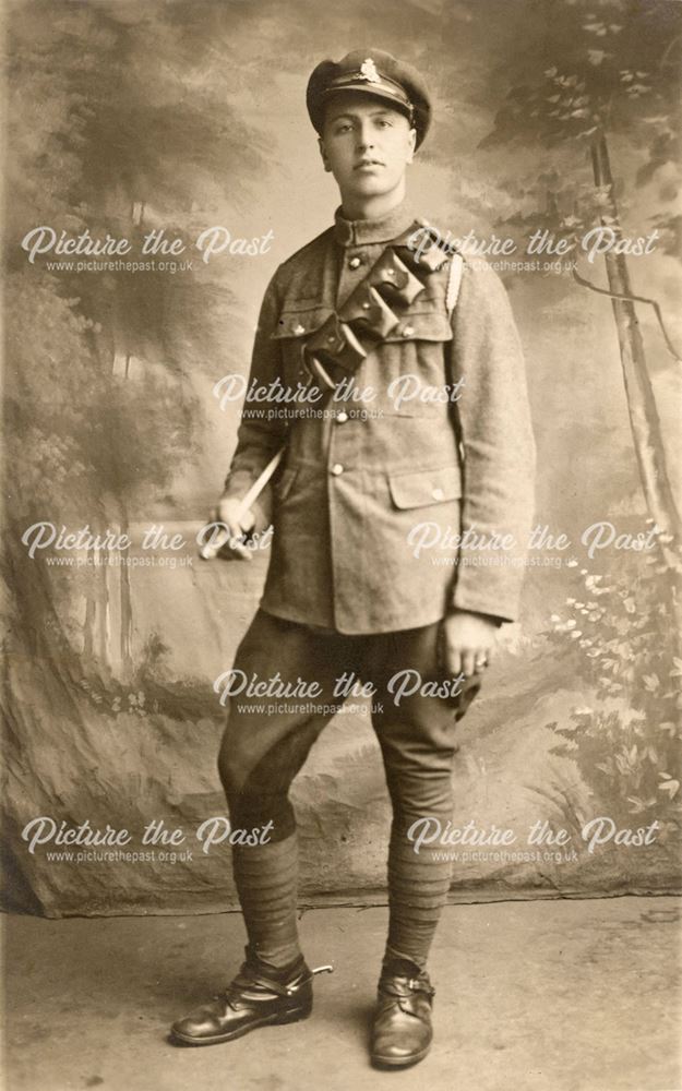 Studio portrait of First World War soldier