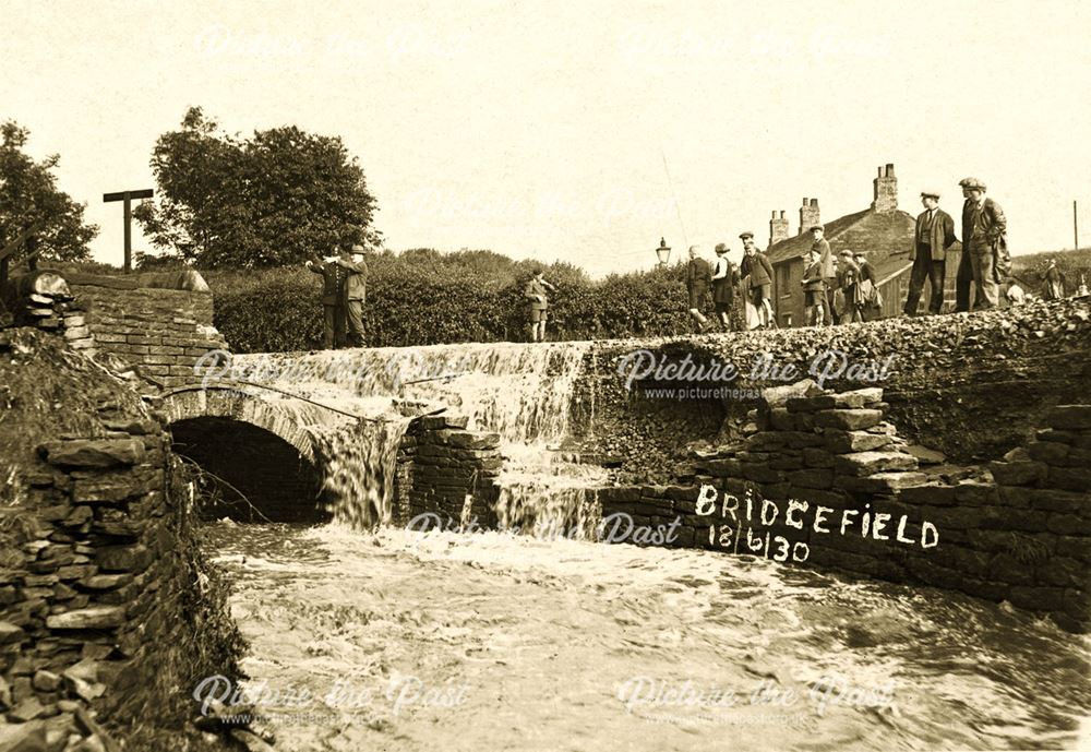 Floods at Bridgefield, Glossop