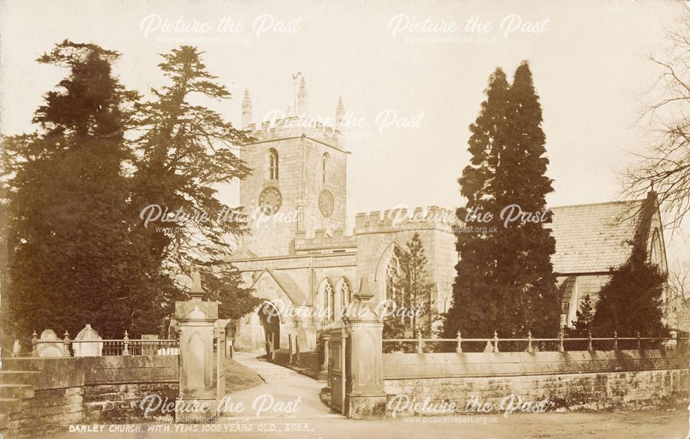 St Helen's Church, Darley Dale, c 1904