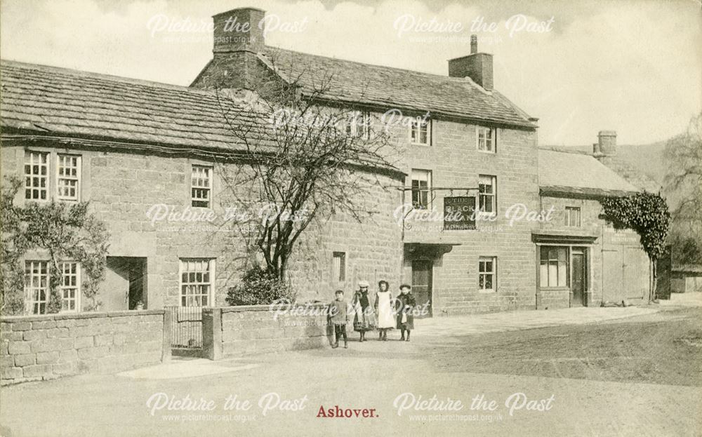 The Black Swan Inn, Church Street, Ashover, c 1908