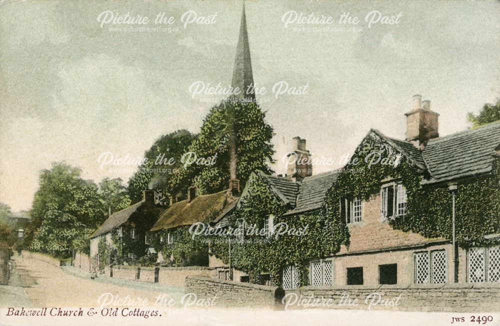 Bakewell Church and Old Cottages