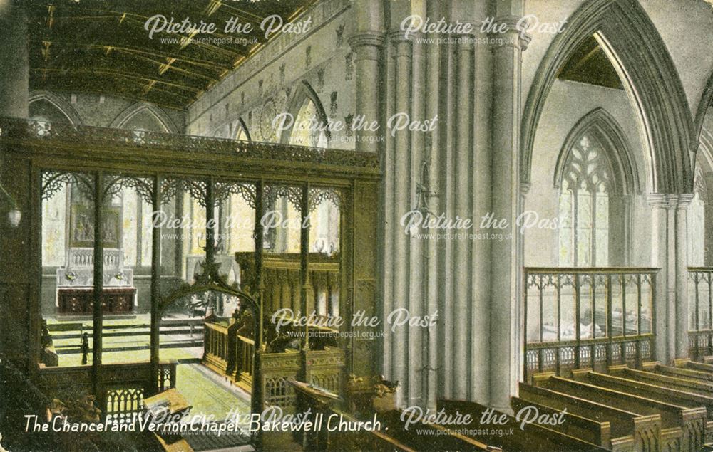 Chancel and Vernon Chapel, All saints Church, Bakewell