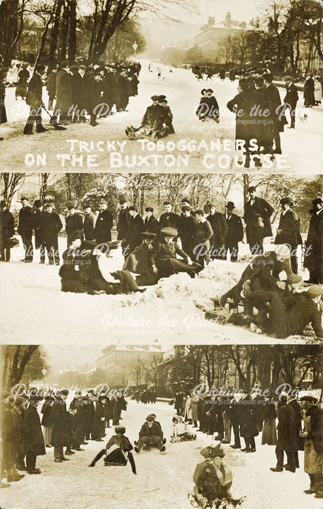 'Tricky Toboganners on the Buxton course' - Sledging in Buxton