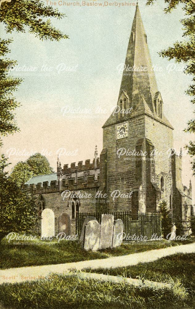 The Parish Church of St Anne, Church Street, Baslow, c 1900's