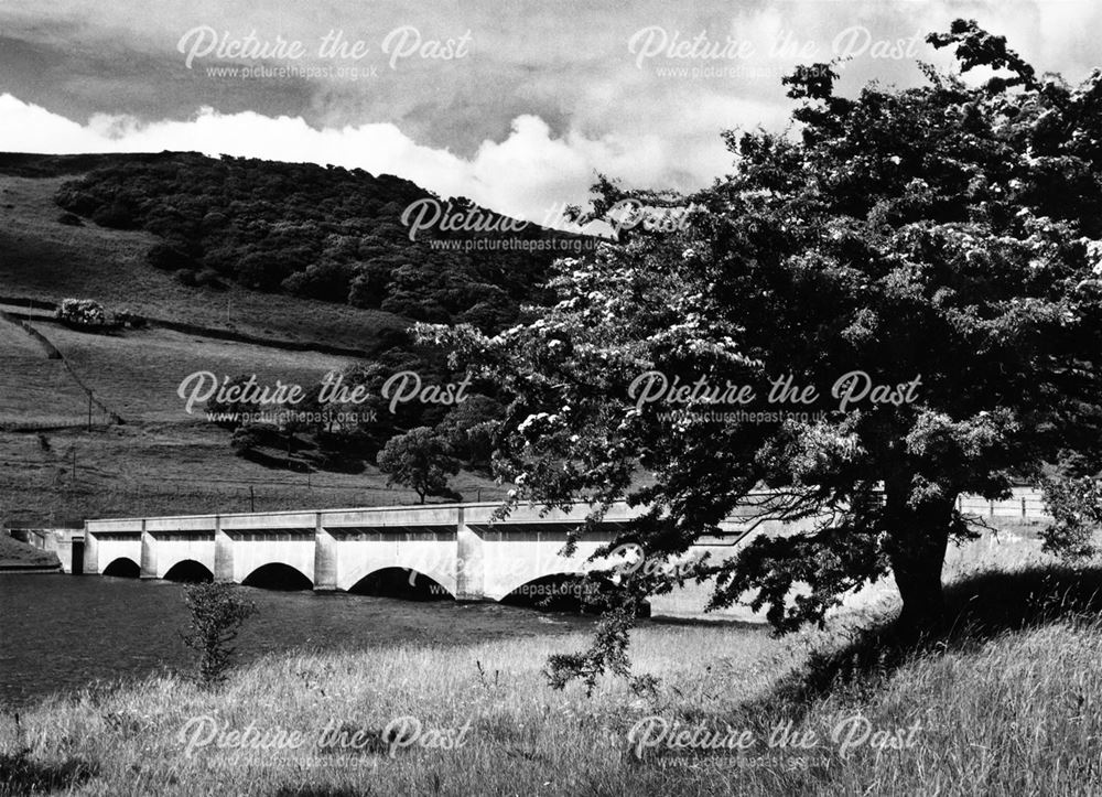 The Ashopton viaduct on Ladybower Reservoir