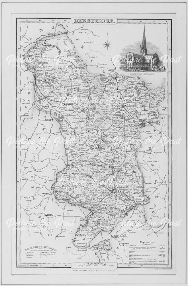 Pigot's Map of Derbyshire, 1832