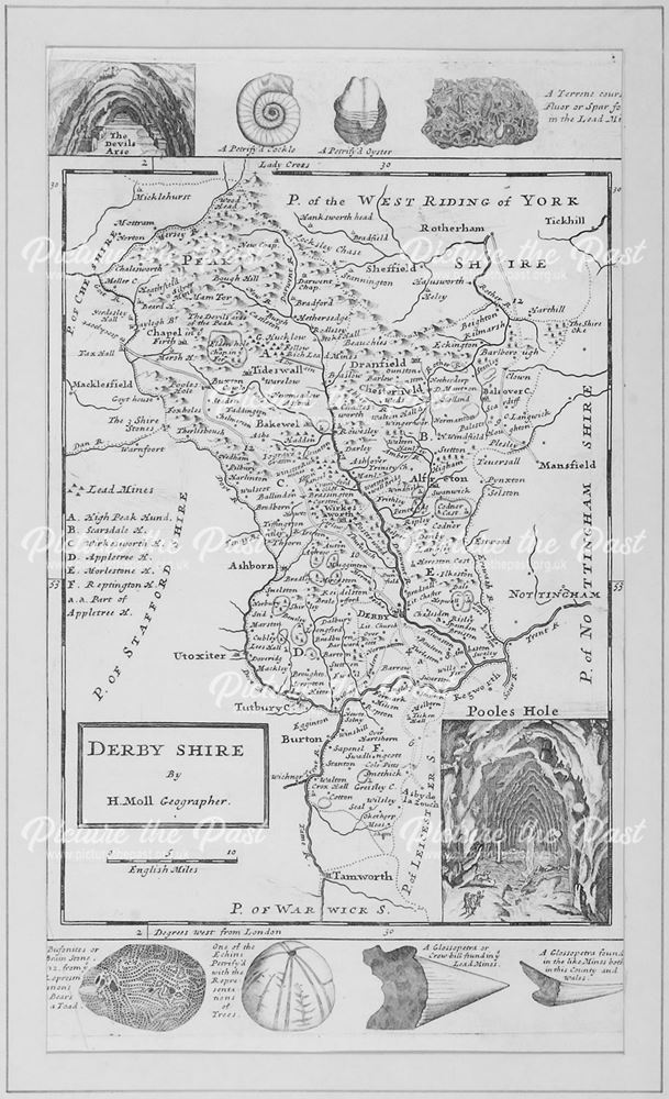 Derbyshire Map, 1724