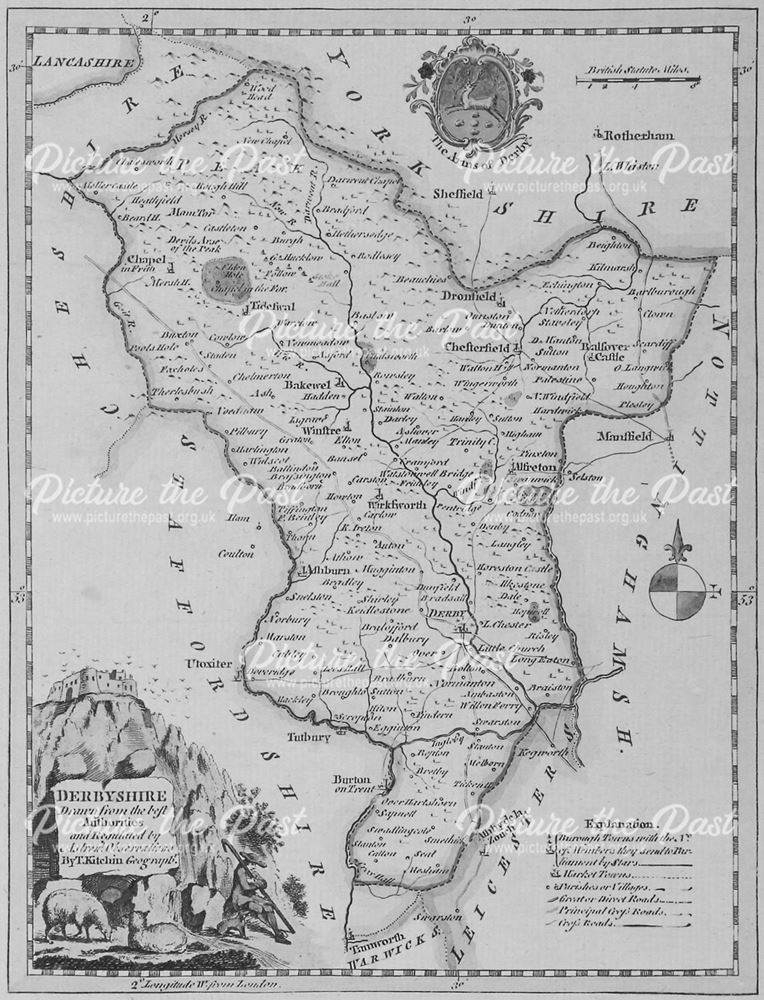 Derbyshire Map, 1764
