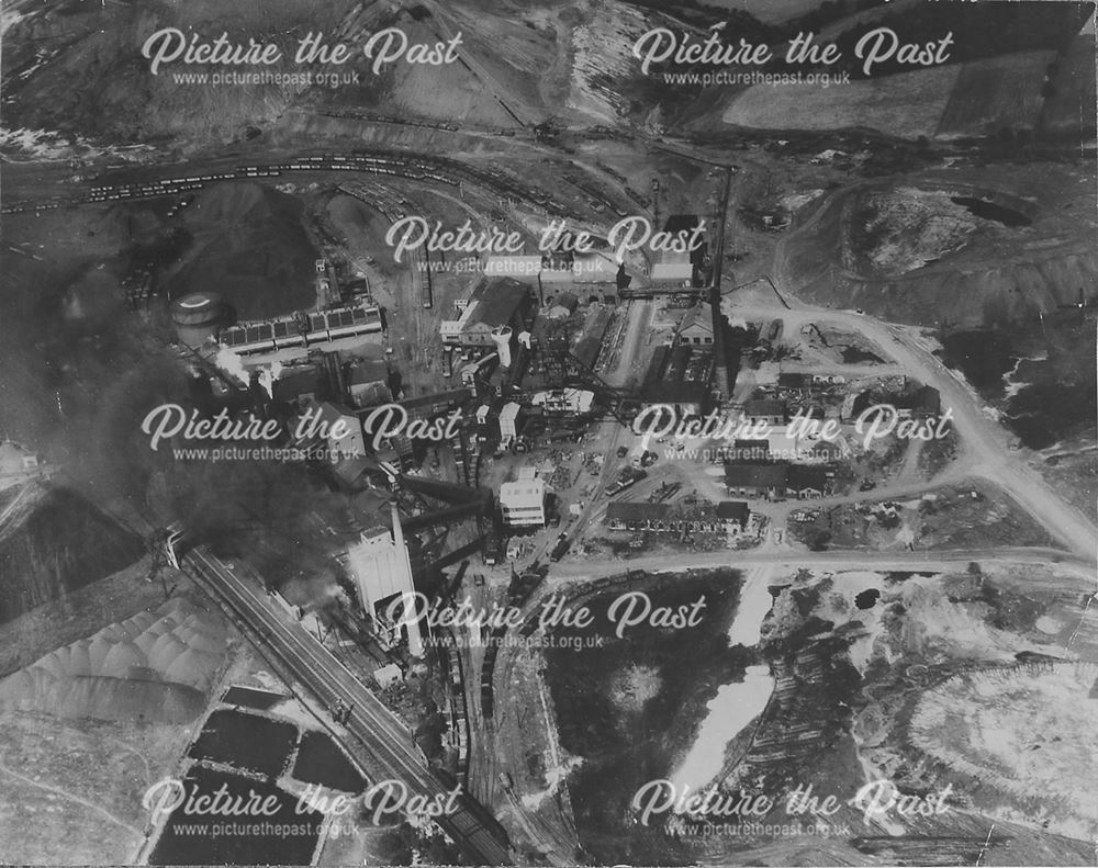 Aerial view of Hardwick Colliery