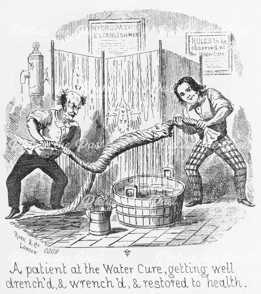 Cartoon 'A patient at the Water Cure'