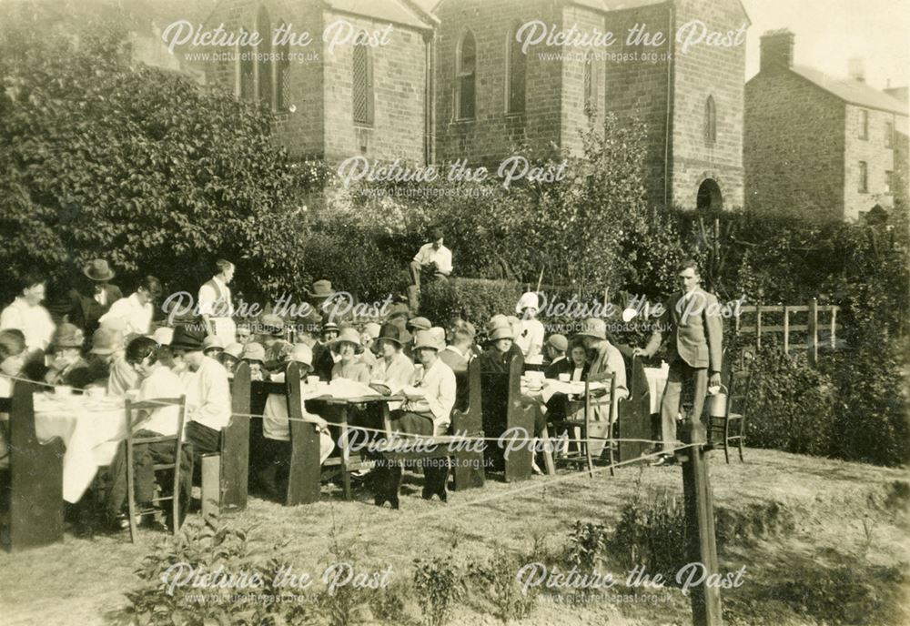 An event in the Manse Gardens in the Hollins, Holloway, c 1930s