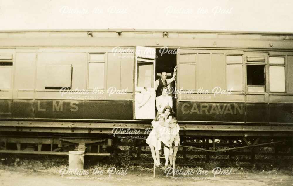 LMS holiday caravan coach, c 1930s