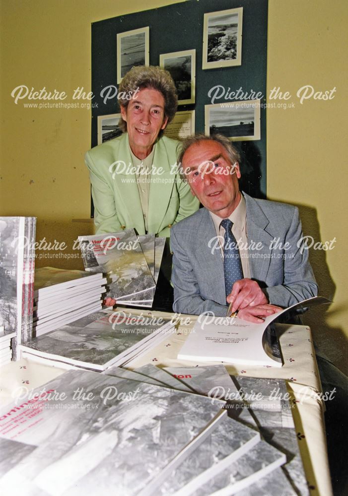 Author Ron Weston at launch of 'Hartington : a landscape history 17 April 2000