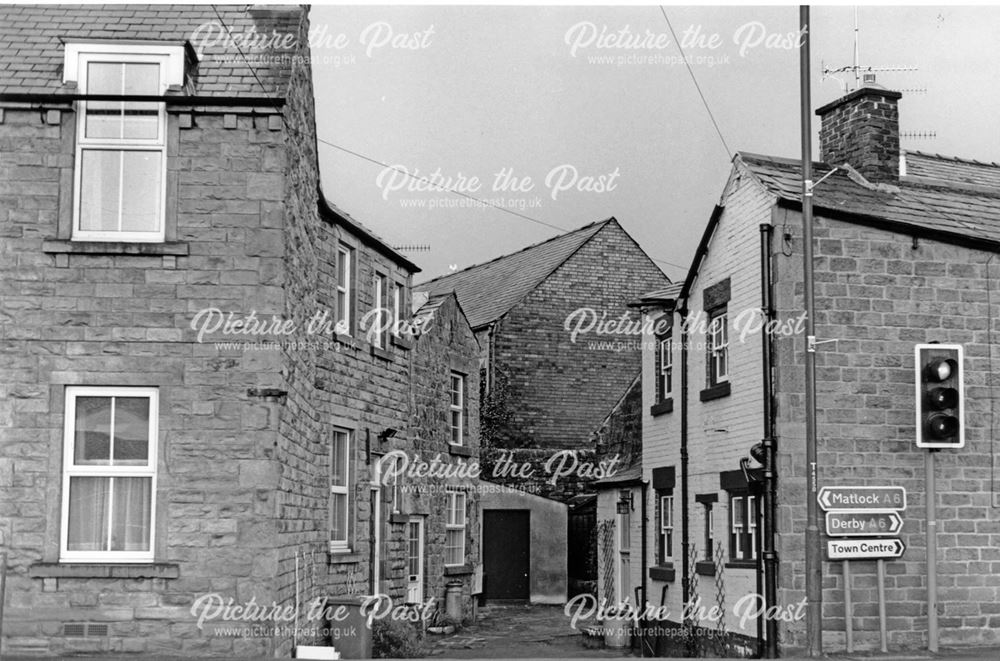 Houses on the A6 Matlock Road at junction with Bridge Street, Belper