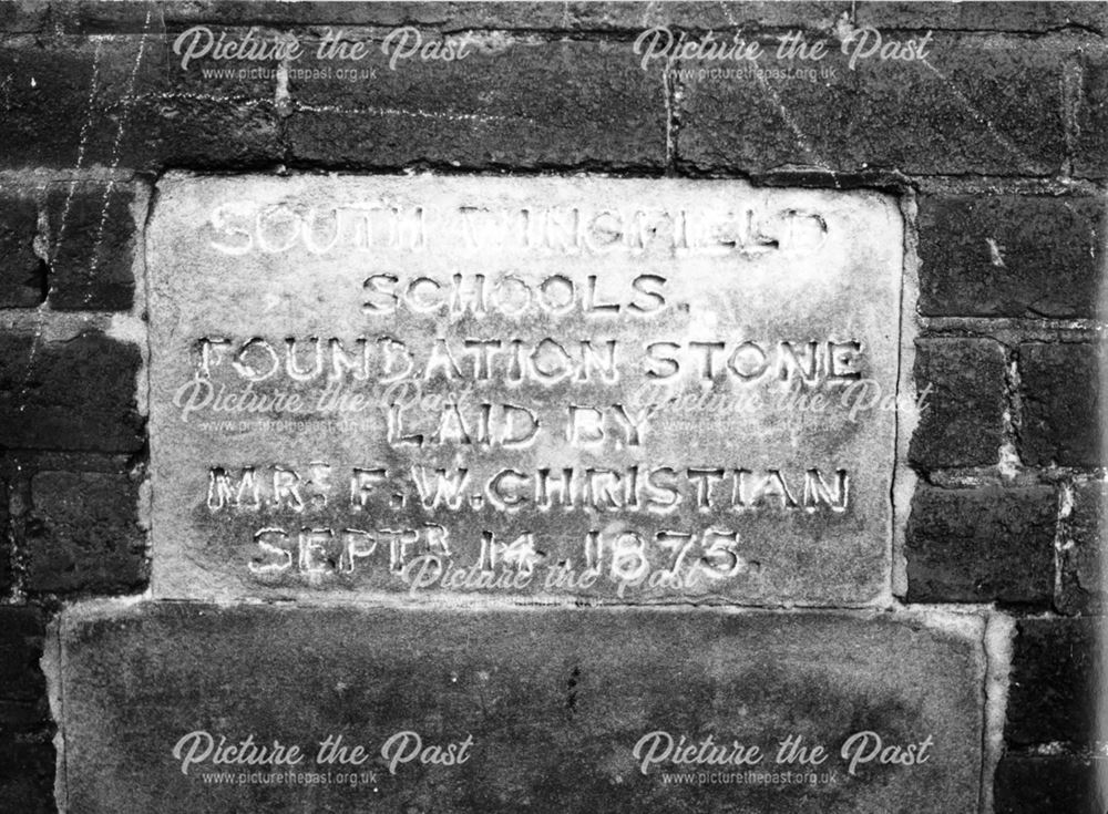 Foundation Stone, South Wingfield School