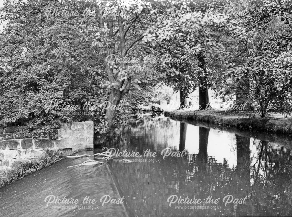 Weir in the River Ecclesbourne, Duffield