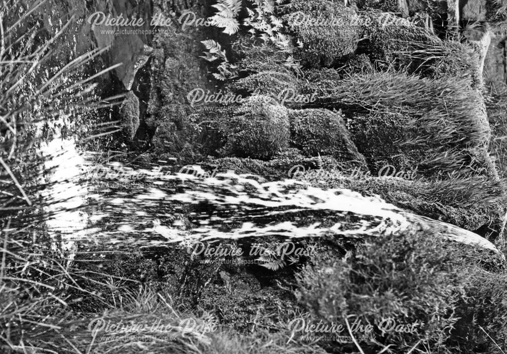 Waterfall in Spate, Upper Hisden Clough, near Howden reservoir