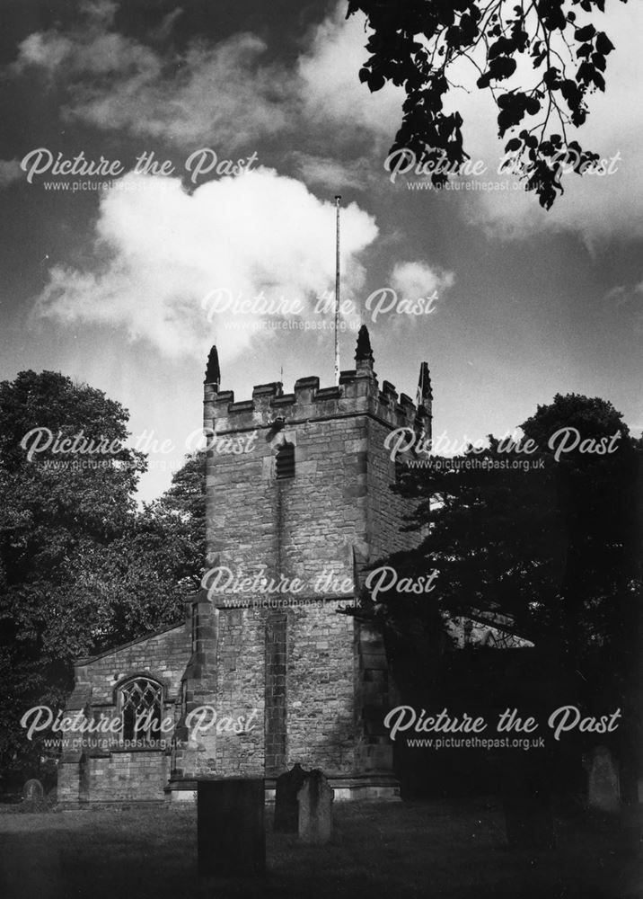 The Church of St Anne's and the Yew Tree, Beeley