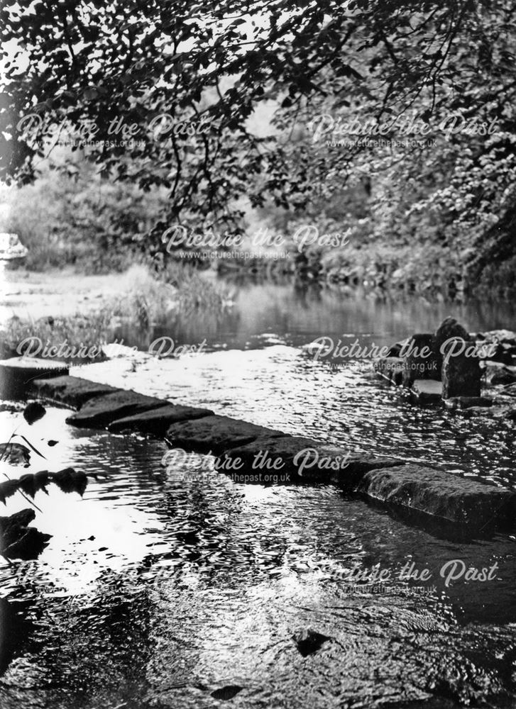 Stepping stones on the Dove at Milldale