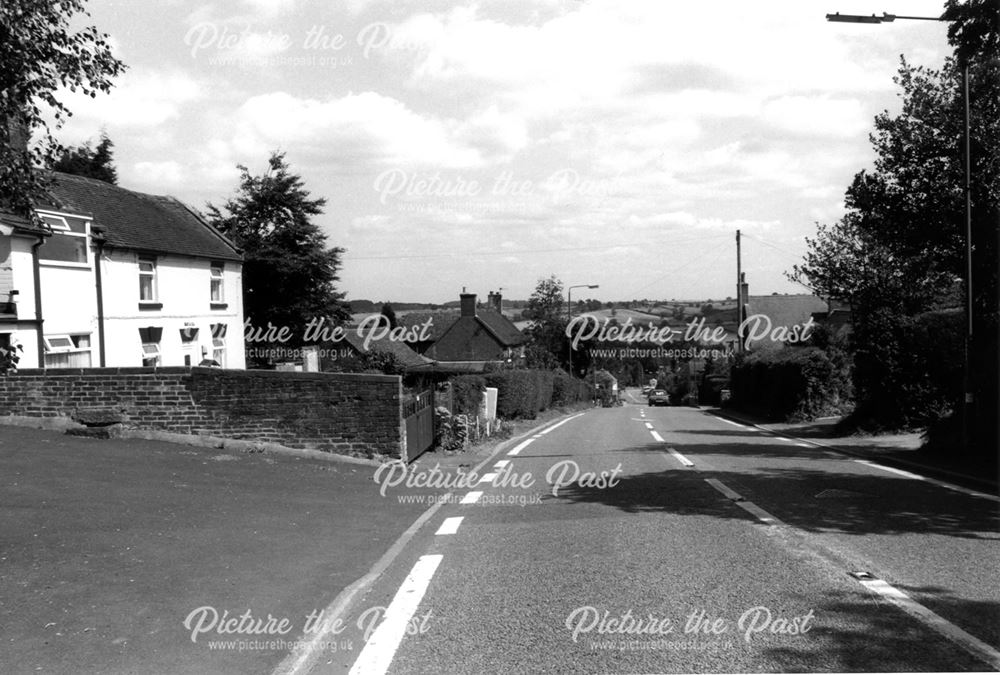 View down the Ashbourne Road at Turnditch