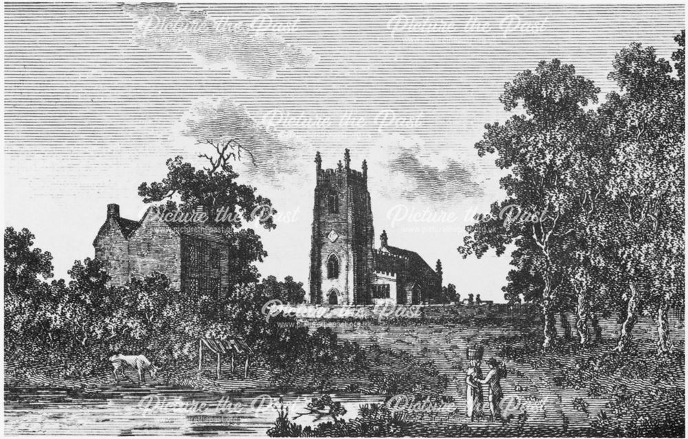 St Leonard's Church and Village Green, Main Road, Shirland, 1794