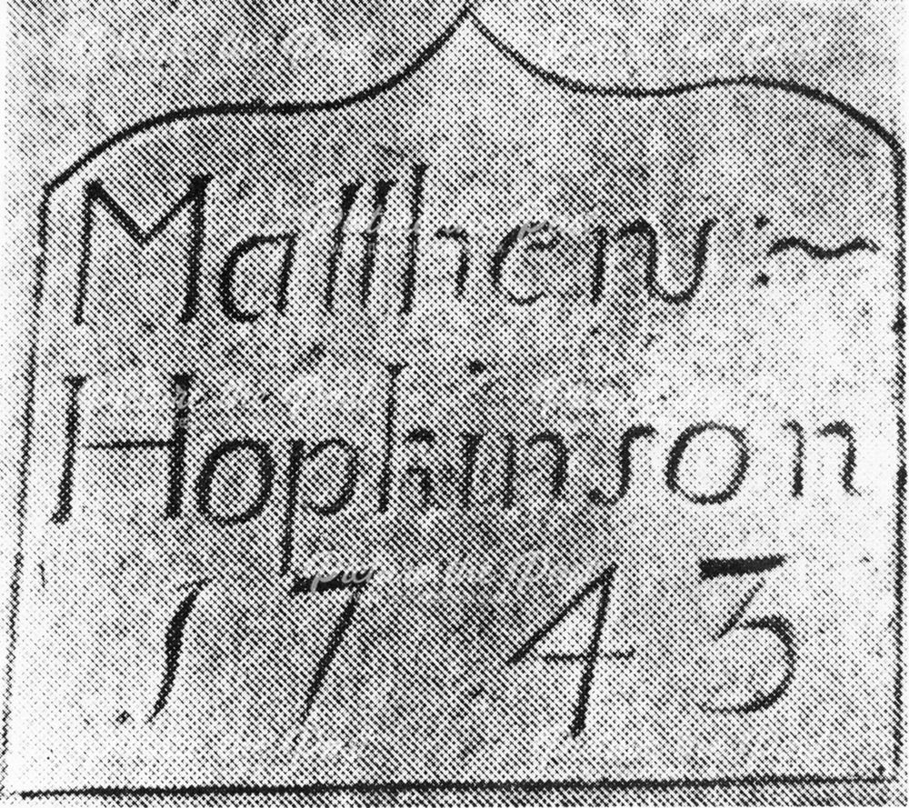 The Former Friend's Meeting House Datestone