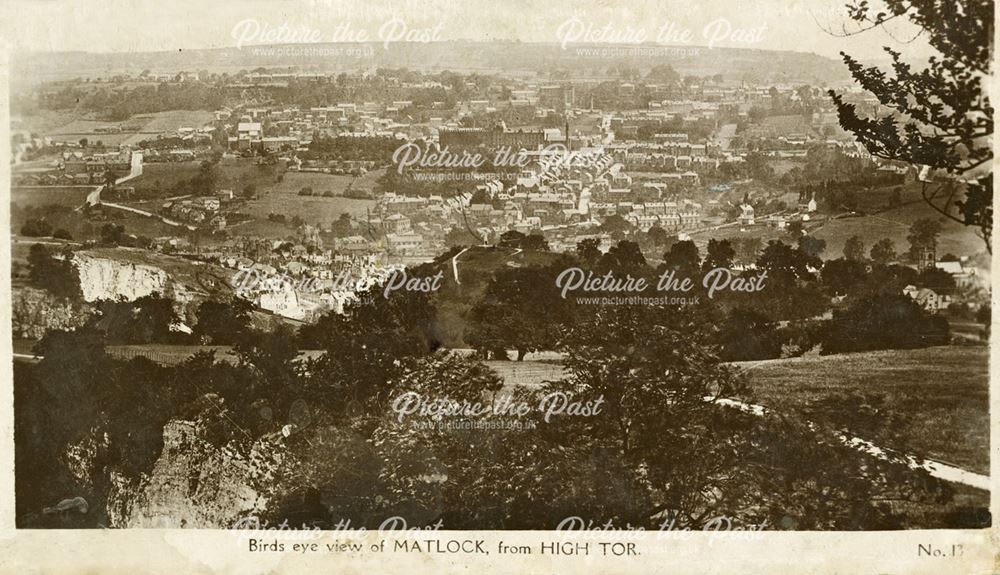 Birds Eye View of Matlock High Tor