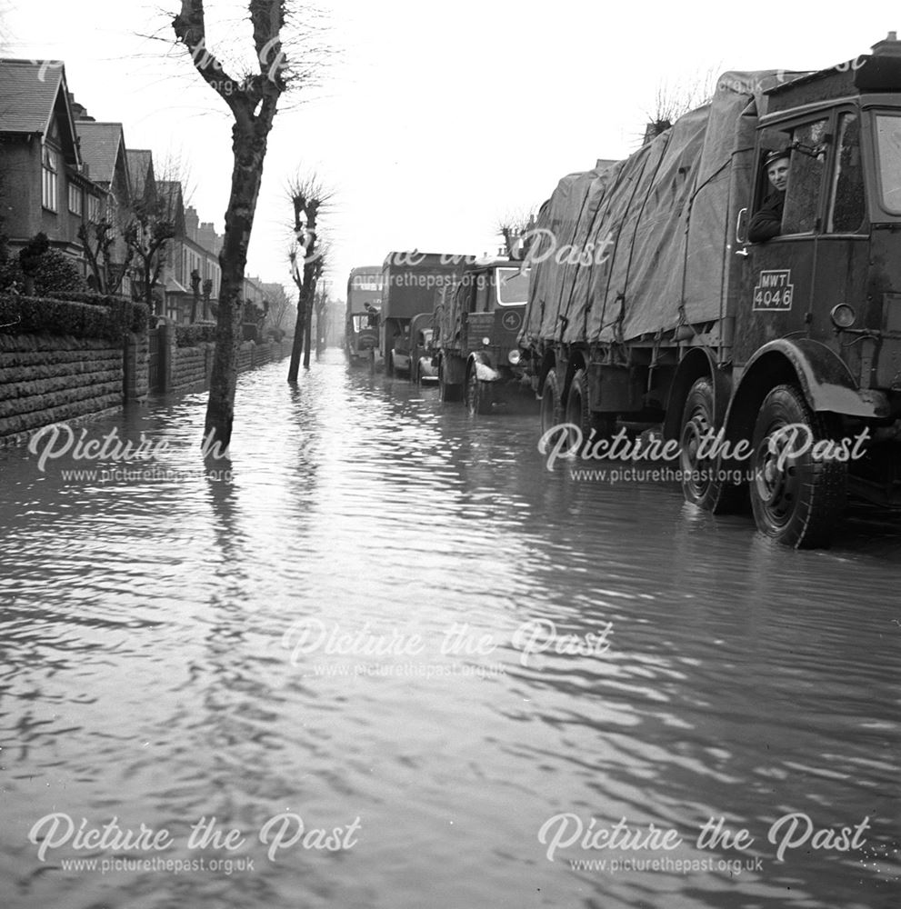 Floods, Nottingham, 1940s