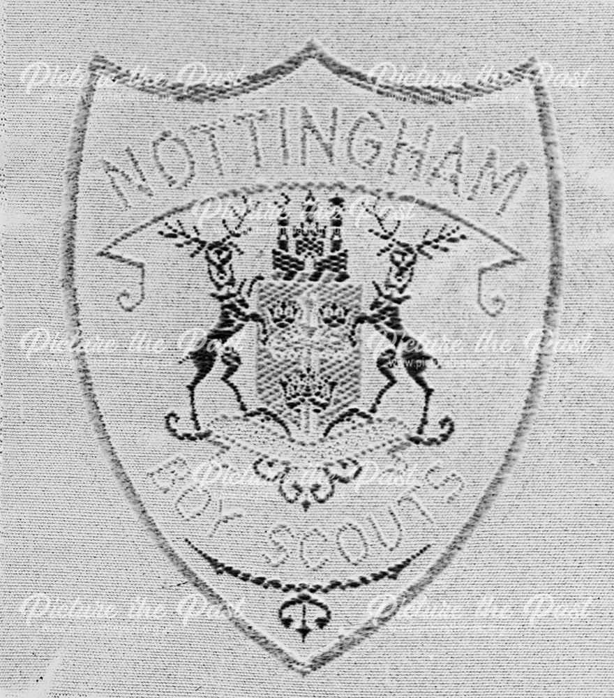 Detail of Notts County Boy Scouts Badge