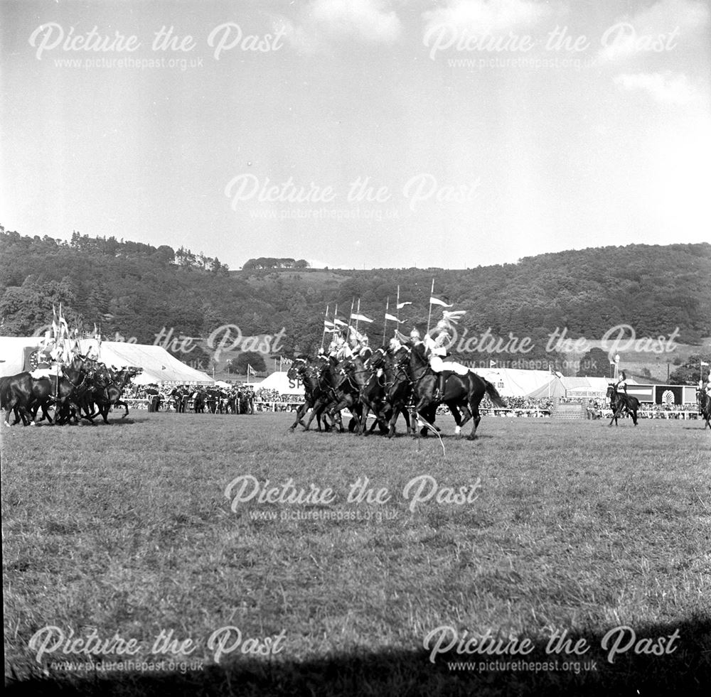 Household Cavalry at Bakewell Show 1958