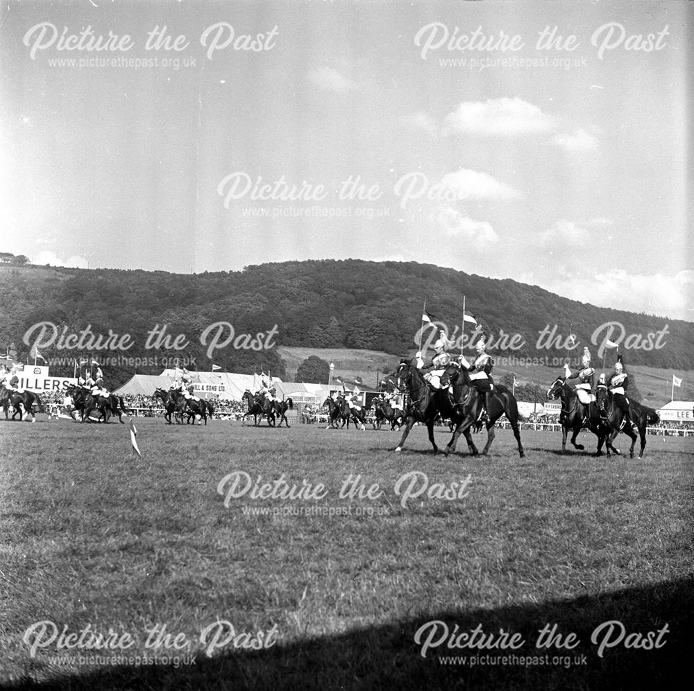 Household Cavalry at Bakewell Show 1958