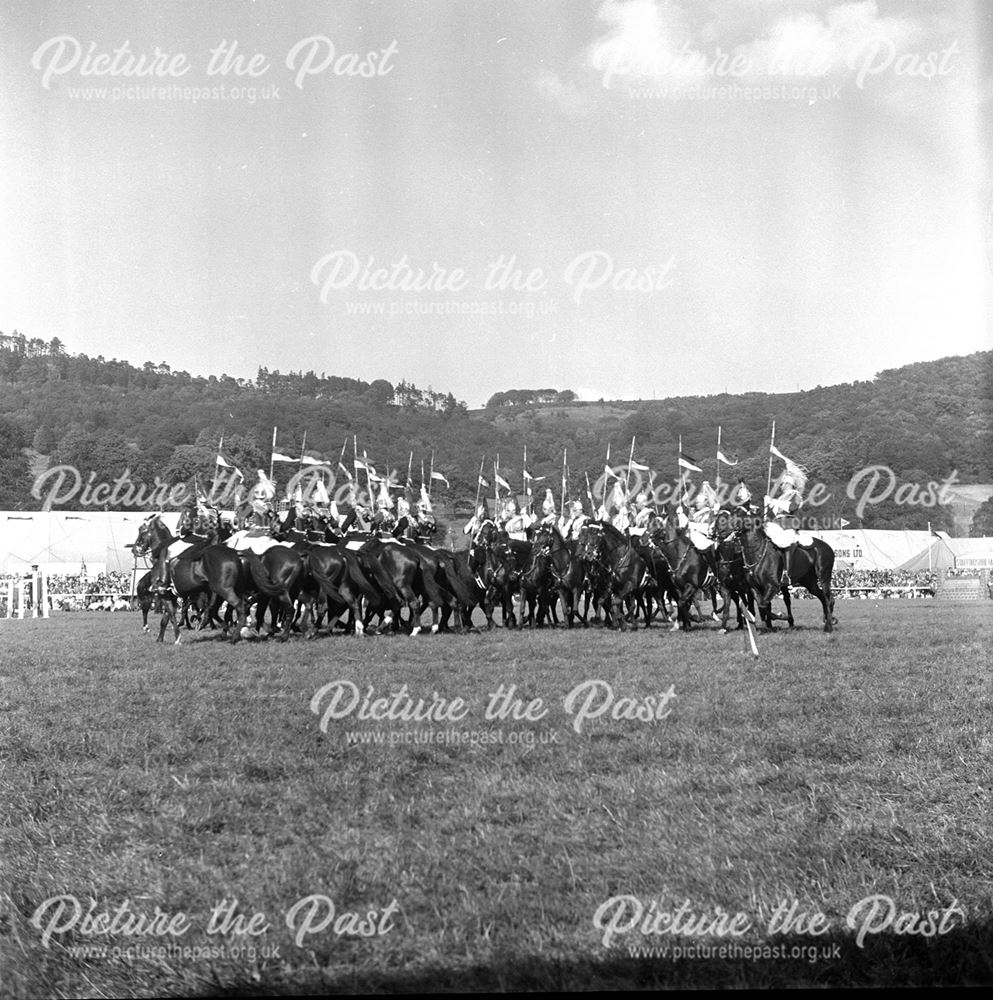 Household Cavalry at Bakewell Show 1958