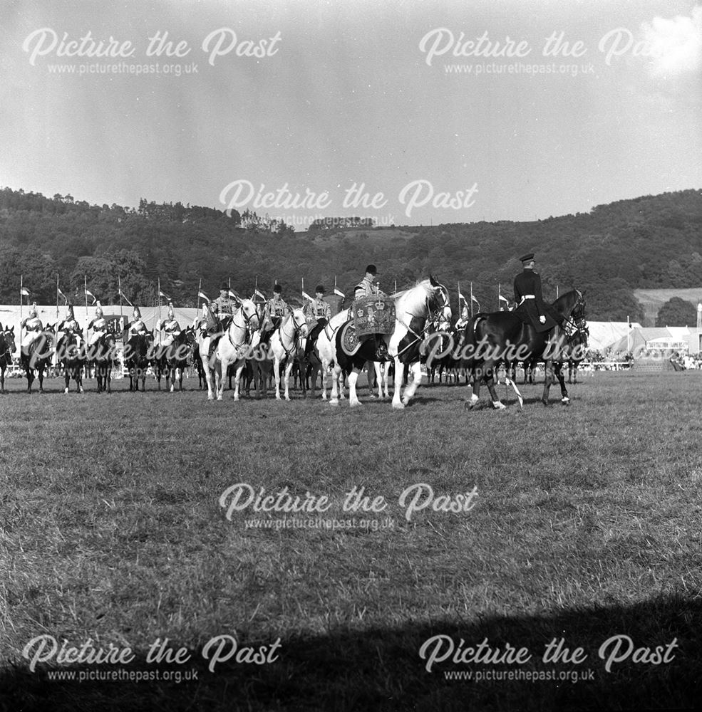 Household Cavalry at Bakewell Show 1958