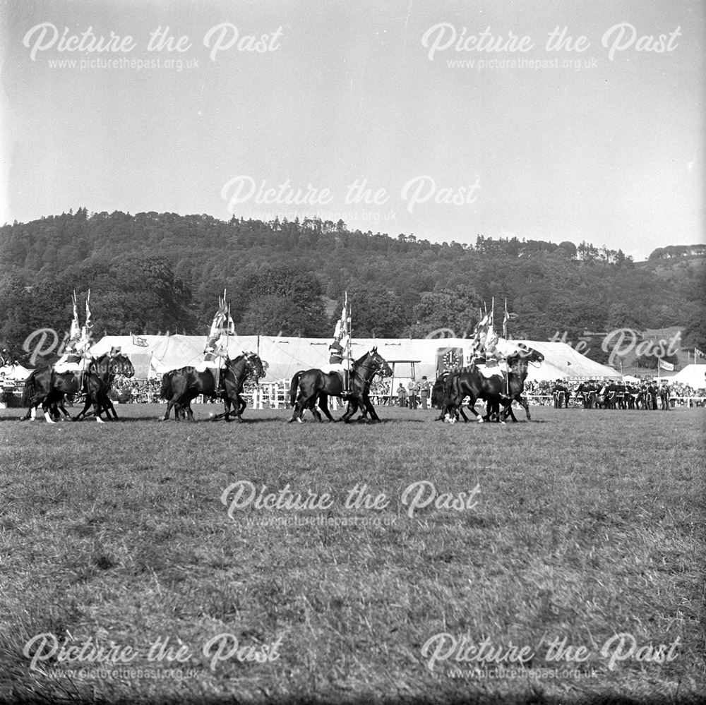 Household Cavalry at Bakewell Show 1958