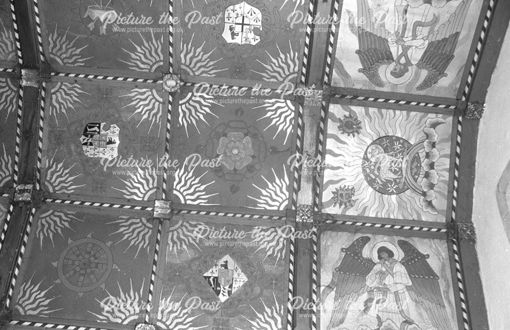 Side chapel ceiling in aluminum sheet