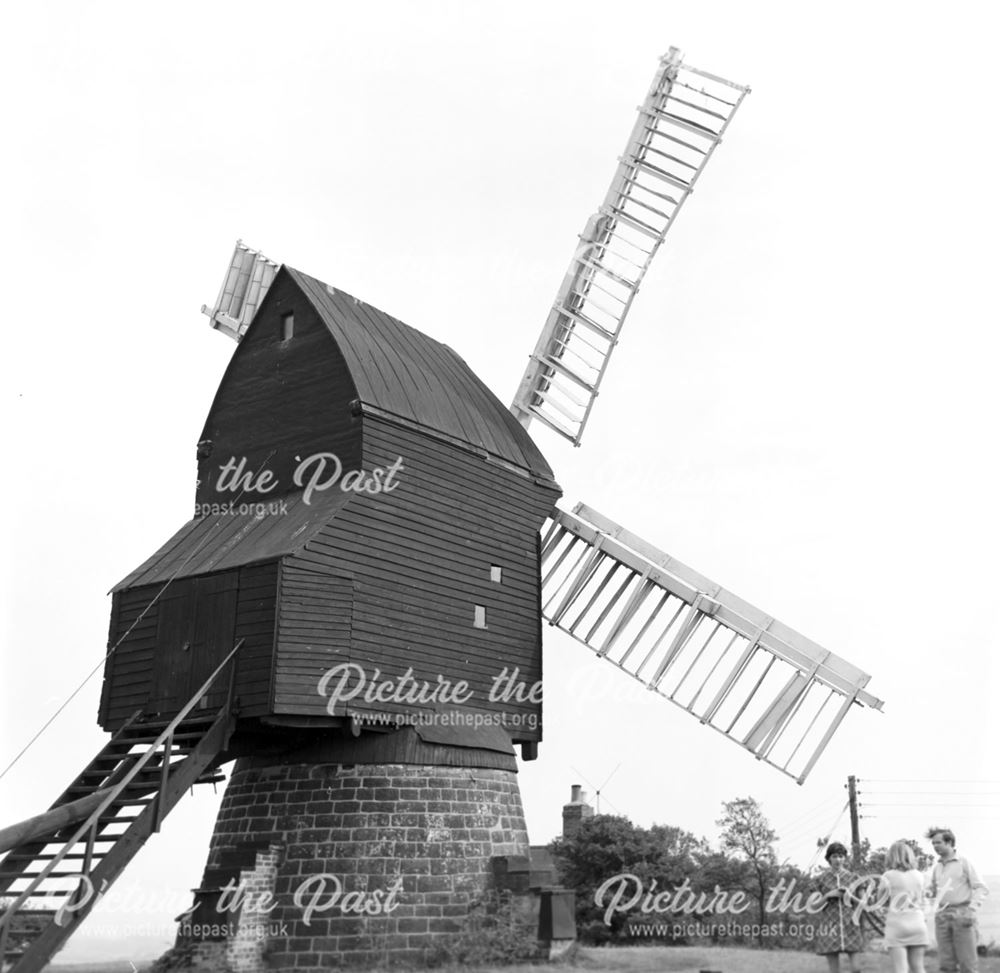 Cat and Fiddle Windmill, Cat and Fiddle Lane, Dale Abbey, 1970